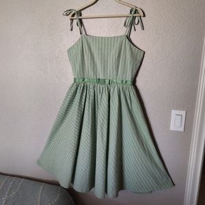 Banned Retro Banned Apparel Make A Wish Strappy Mint Green Dress, Size Small